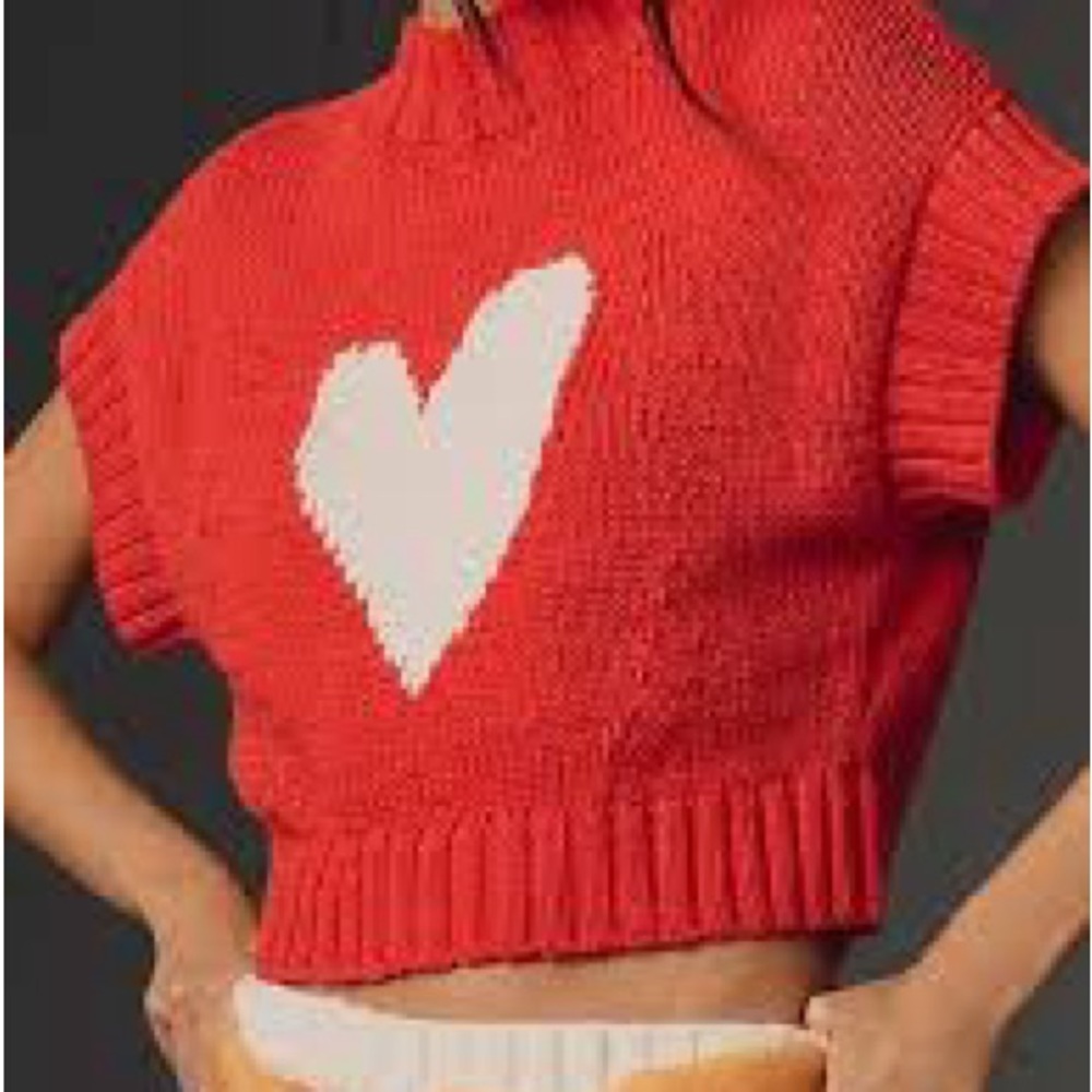 Maeve Heart Knitted Vest